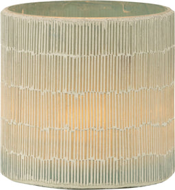 J-Line windlicht Mozaiek - glas - grijs - medium