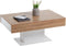 FMD - Salontafel - antiek-eikenkleurig - en - wit