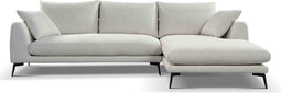 Tower living nottingham 2,5-al + chaise r - copenhagen 900 light ivory