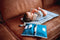 KipKep Napper Combi-set - Verschoonset met matje en luieretui - Wasbaar - Denim Blue