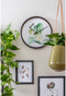 Wall clock Botanical monstera print