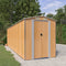 vidaXL - Tuinschuur - 192x689x223 - cm - gegalvaniseerd - staal - lichtbruin