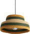 Bonheur du Jour Hanglamp Cake Bohemian gevlochten hanglamp in sea rush - Ø34xH18cm - Vert