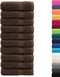 vidaXL - Handdoeken - SOLUND - 10 - st - 600 - g/m² - 50x100 - cm - bruin