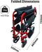 Aidapt transport rolstoel opvouwbaar - 8.5kg - rood