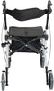 Aidapt transport rolstoel rollator - aluminium - wit