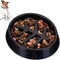 Relaxdays Anti Schrokbak Hond - Eetbak met uitsteeksels - Zwart - 500 ml (1 stuk)