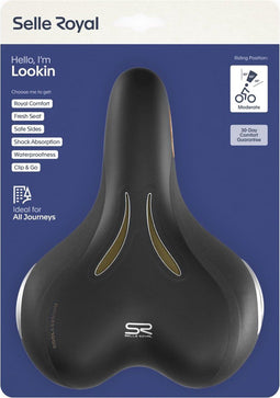 Selle Royal Lookin Moderate - Fietszadel - RVL-technologie Zichtbare Royalgel - zwart