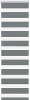 vidaXL - Zebra - rolgordijn - 40x150 - cm - stofbreedte - 35,9 - cm - donkergrijs