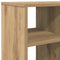 vidaXL - Bijzettafel - 50x30x50 - cm - bewerkt - hout - artisanaal - eikenkleur