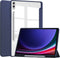imoshion Tablet Hoes Geschikt voor Samsung Galaxy Tab S10 Plus / Tab S9 FE Plus / Tab S9 Plus - imoshion Trifold Hardcase Bookcase - Donkerblauw /Donkerblauw