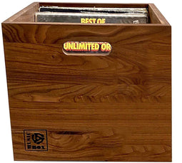 Houten Vinyl Platen Box – Handgemaakt – Walnoot