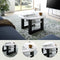 Furnilux Seattle - Salontafel - Tijdloos ontwerp - 75x75x42cm - Wit Grijs