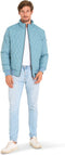 Mario Russo Aviation Jacket - Gewatteerde Jas Heren - Waterafstotend - Steen Blauw - XXL