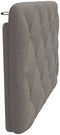 vidaXL - Hoofdbordkussen - 90 - cm - stof - taupe
