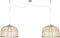 GOOD&MOJO Hanglamp Borneo - Bamboe - Ø42cm - 2L - Scandinavisch,Bohemian - Hanglampen Eetkamer, Slaapkamer, Woonkamer