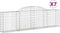 vidaXL - Schanskorven - 7 - st - gewelfd - 300x30x80/100 - cm - gegalvaniseerd - ijzer