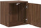 vidaXL - Garagewandkasten - 2 - st - spaanplaat - bruin - eiken
