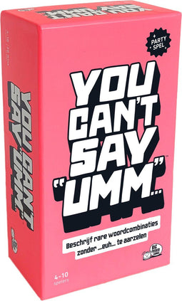 Big Potato Games You Can't Say Umm - Nederlandstalig Partyspel - Hilarisch en uitdagend