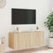 vidaXL - Tv-wandmeubel - met - LED-verlichting - 100x35x41 - cm - sonoma - eiken