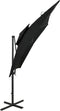 vidaXL - Zweefparasol - met - dubbel - dak - 250x250 - cm - zwart