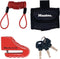 Masterlock 8303 DPS - Schijfremslot - Staal - Rood