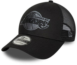 LA Lakers NBA Black 9FORTY Trucker Adjustable Cap
