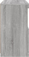 vidaXL - Dressoir - met - LED-verlichting - 60x37x67 - cm - grijs - sonoma - eiken