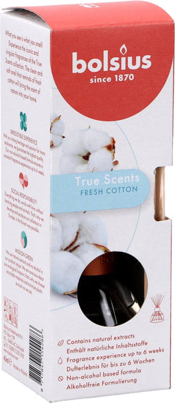 Bolsius Geurstokjes True Scents Fresh Cotton 45 ml