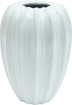 PTMD Bloempot Ambra - 20x20x30 cm - Keramiek - Wit