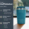 Castagnola Thermosbeker - Koffiebeker To Go - Dubbelwandig Isolerend - Blauw - 380 ML