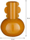 Mica Decorations Boyd Vaas - Metaal - H36 x Ø25 cm - Bruin