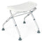 Coast Douchestoel - Inklapbare Douchekruk - Verstelbare Hoogte 49-52,5 cm - Wit