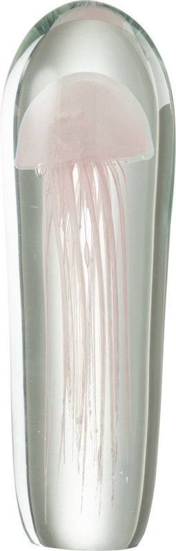 J-Line presse-papier Kwal - glas - roze - large