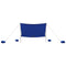 vidaXL - Strandluifel - met - zandankers - 304x300 - cm - blauw