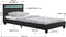 Juskys Verona - Bedframe - LED Verlichting - 90 x 200 cm - Zwart