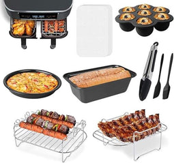 Air Fryer - Accessoirepakket Compleet - 9-delige Set - Geschikt voor alle AirFryers