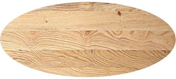 vidaXL - Tafelblad - 140x60x2 - cm - ovaal - massief - eikenhout