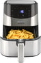 Airfryer XXL - Bourgini Heteluchtfriteuse - Digitaal display met touch control - 4 Liter inhoud / geschikt voor 1kg friet - Metalen behuizing- Bak met 65% minder vet