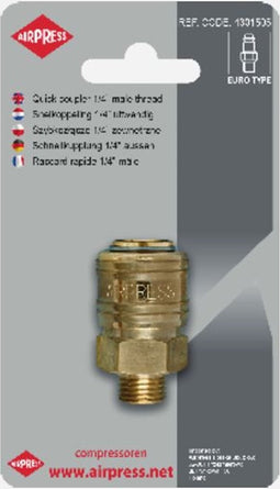 Airpress 4301505 Snelkoppeling - Euro - 1/4"