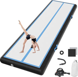 Airtrack - Inflatable Gymnastics Mat - 10 cm Hoog - 3 m Training Mat met Elektrische Luchtpomp