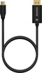 AISENS A109-0686 video kabel adapter 0,8 m USB Type-C DisplayPort Zwart