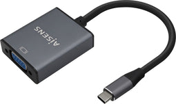 AISENS A109-0691 video kabel adapter 0,15 m USB Type-C VGA (D-Sub) Grijs