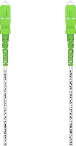 AISENS A152-0503 InfiniBand en Glasvezelkabel 50 m SC Wit