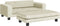 vidaXL - Hondenmand - met - verlengstuk - 100x50x30 - cm - fluweel - crèmekleurig
