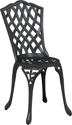 vidaXL - Tuinstoelen - 2 - stuks - Zwart - Gietaluminium