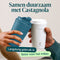 Castagnola Thermosbeker - Koffiebeker To Go - 380 ML - Blauw