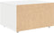 vidaXL - Ladekast - met - Wielen - Wit - 55x45x33.5 - cm - Bewerkt - Hout