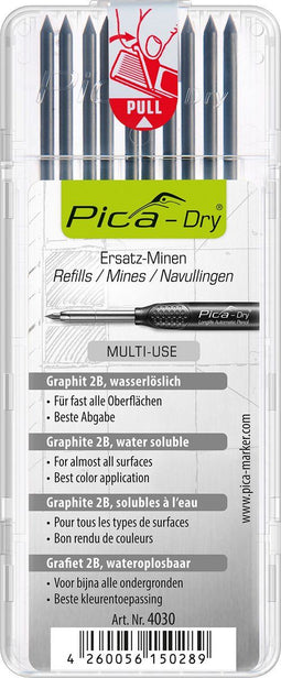Pica 4030 - Navulling markeerpotlood - Set van 10 vullingen