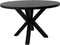 Ronde eettafel - ø120x76 - zwart - Mangohout/metaal